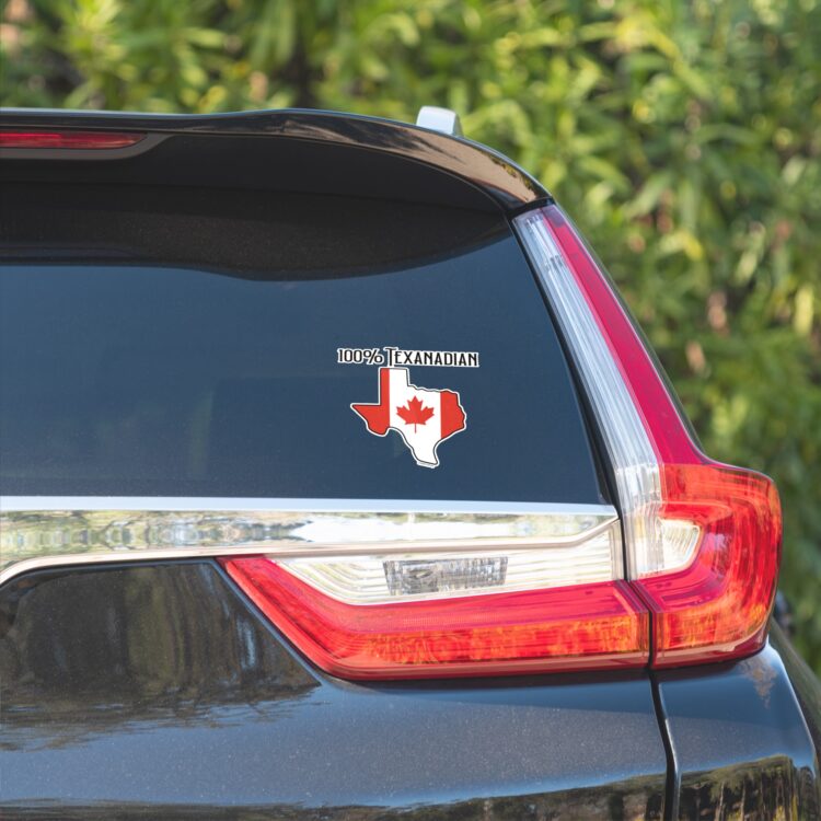100% Texanadian Vinyl Sticker - Image 2