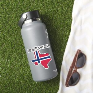 100% Texwegian Vinyl Sticker