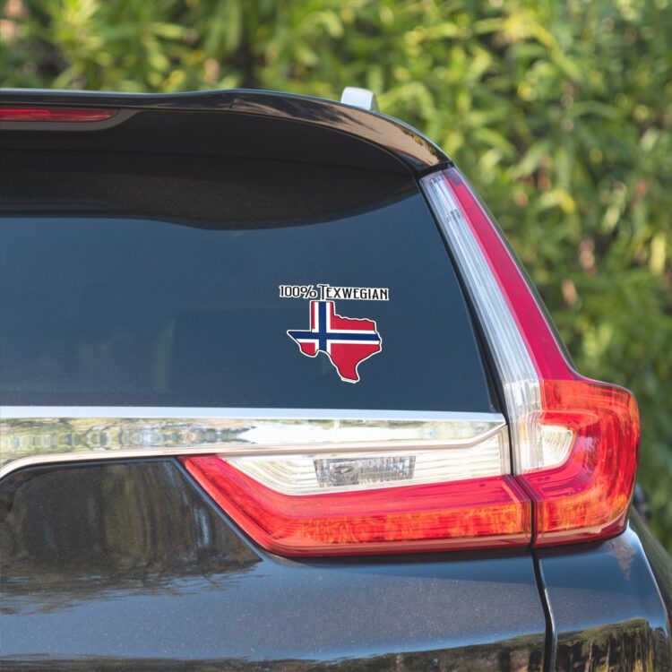 100% Texwegian Vinyl Sticker - Image 2