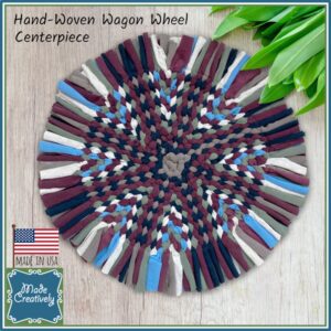 Woven Wagon Wheel Centerpiece