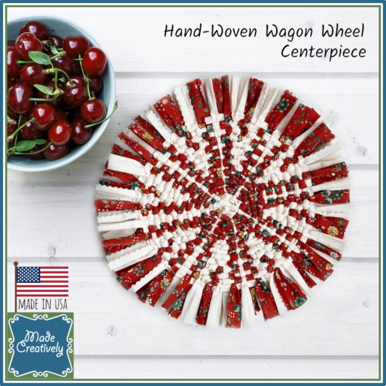 Woven Wagon Wheel Centerpiece - Image 2