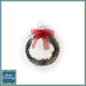 Floating Christmas Wreath Ornament