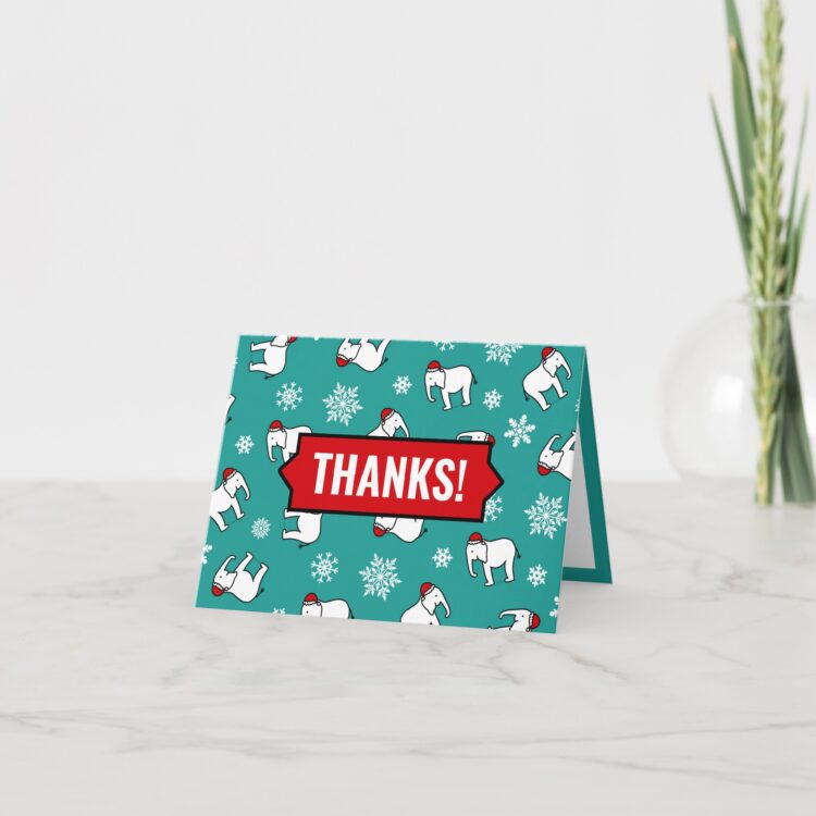 White Elephant Christmas Thank You Card - Image 3