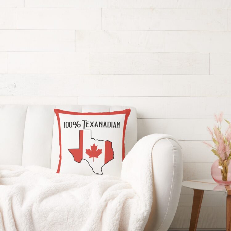 100% Texanadian Throw Pillow - Image 2