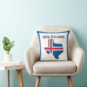 100% Texlandic Throw Pillow