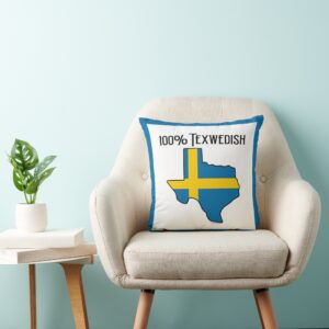 100% Texwedish Throw Pillow