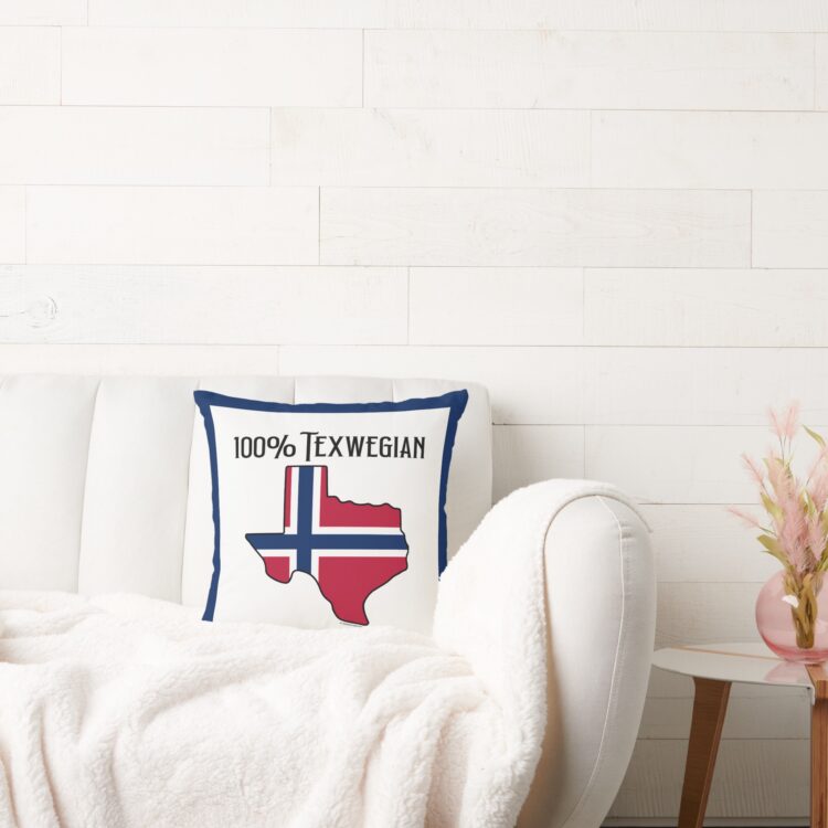 100% Texwegian Throw Pillow - Image 2